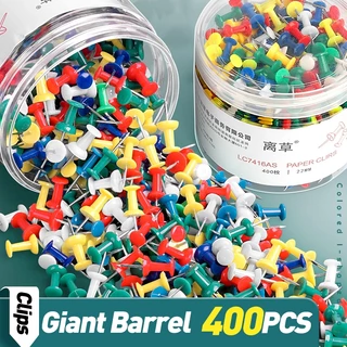 สีสัน Push Pin Barel ชุดพลาสติก Macaron Morandi Tacks Combo บาร์เรลหนาสําหรับ Office & DIY
