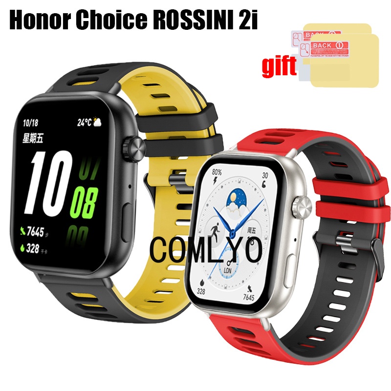 สําหรับ Honor Choice นาฬิกา 2i SmartWatch สายซิลิโคนสร้อยข้อมือสําหรับผู้ชายผู้หญิงป้องกันหน้าจอฟิล์ม