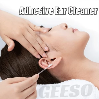 GEESO 24Pcs Reusable Adhesive Earpick Disposable Earwax Remover Sticky ไม้แคะหูซิลิโคน แบบนุ่ม แว็กซ์กําจัดหู สองขนาด ใช้ได้ทั้งเด็กและผู้ใหญ่ ใช้ซ้ำได้ 一次性粘耳棒