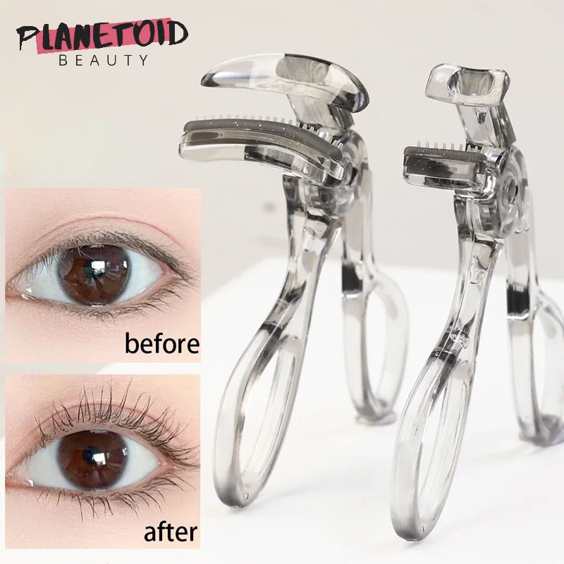 ที่ดัดขนตาดอกทานตะวันมุมกว้างแบบพกพา Fringe-Free Comb Design คู่มือเครื่องมือจัดแต่งทรงผมขนตา