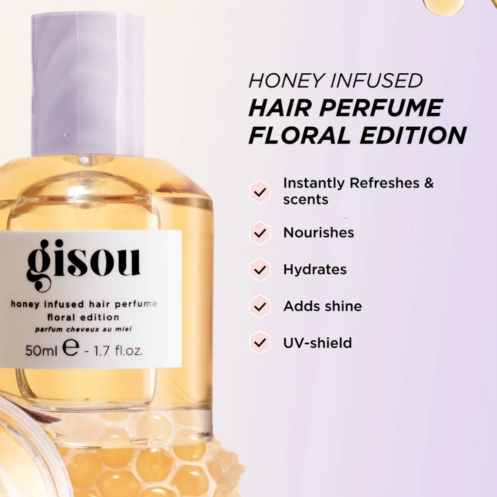 Gisou Honey Infused Hair Perfume ราคา ถูกที่สุด ดีลบีเคเค แกลเลอรีภาพที่ 4
