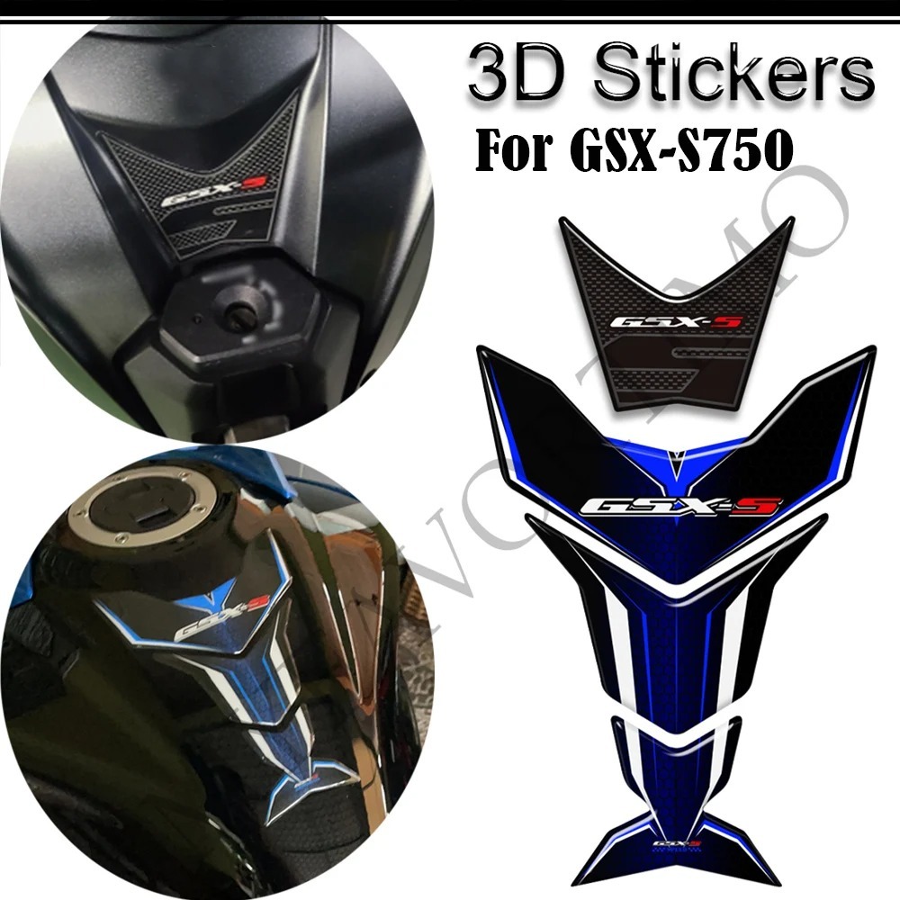 SUZUKI สําหรับSuzuki GSX-S750 GSXS750 ถังPadสติกเกอร์ป้องกัน GSX S750 S 750 GSX-S 2018 2019 2020 202