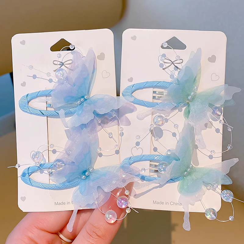 ชุดกิ๊บติดผมผีเสื้อเกาหลีกิ๊บติดผมเด็กน่ารักเครื่องประดับผมแฟชั่นสําหรับเด็กผู้หญิง - รูปที่ 3