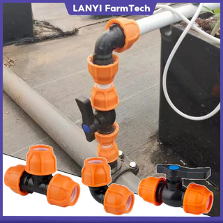 ข้อต่อสวมล็อค ข้อพีอีสวมอัด ตรง ข้อต่อท่อพีอี 20/25/32/40 ต่อตรง PE LDPE HDPE