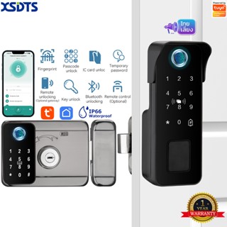 XSDTS Tuya แอพบลูทูธรองรับ WiFi กันน้ำสมาร์ทล็อคประตูกลางแจ้…