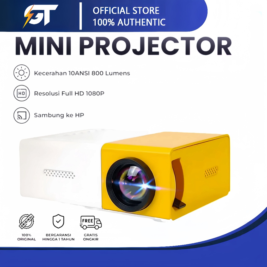 มินิโปรเจคเตอร์ YG300 Portable LED Mini Projector hp Mini Home Theater HDMI Mini Projector