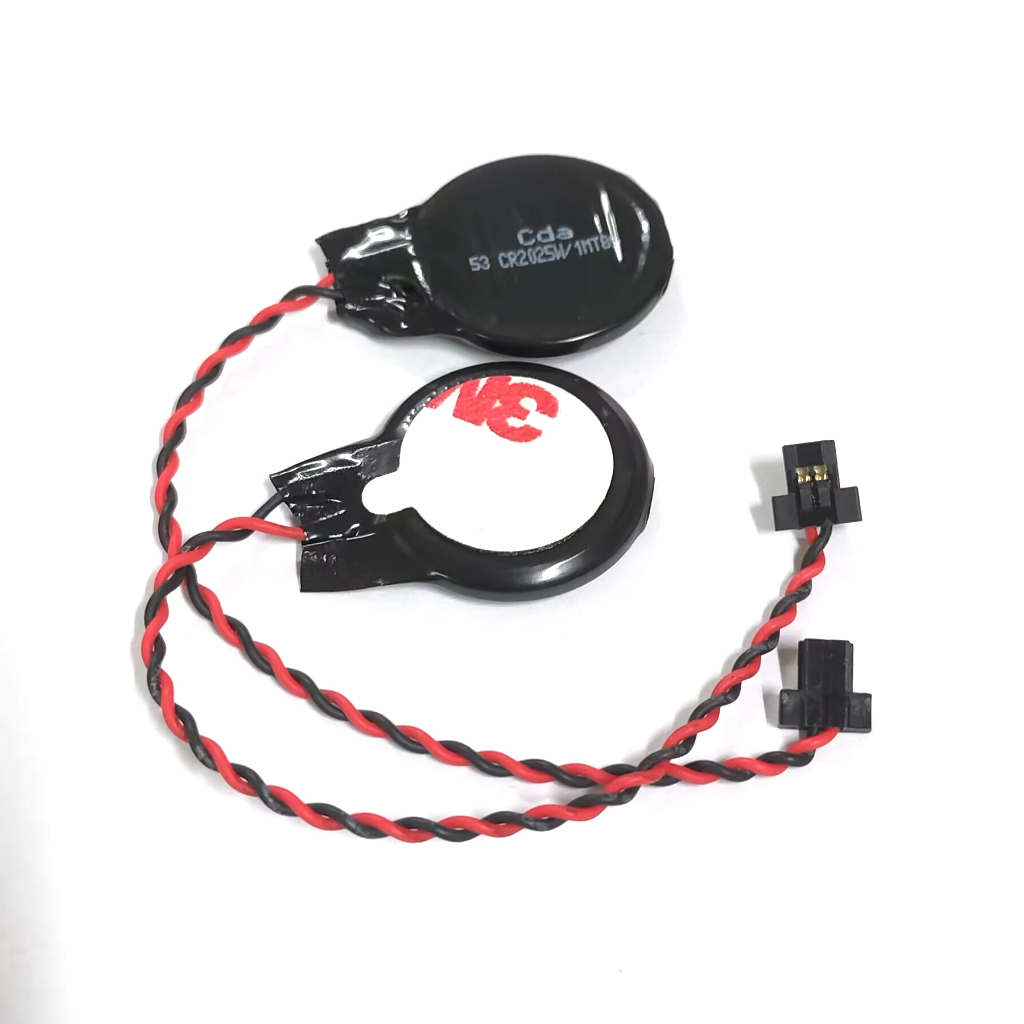 1PCS ยี่ห้อใหม่ CDA CR2025 ปุ่มแบตเตอรี่ 3V พร้อมสาย Sony Lenovo โน้ตบุ๊คเมนบอร์ด CMOS BIOS สีดํา T 