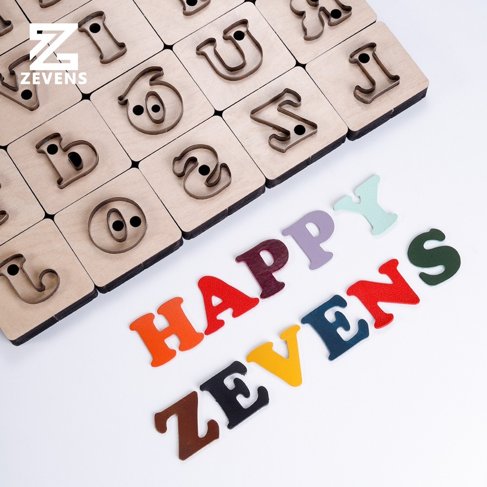26 ตัวอักษรแม่พิมพ์มีดที่ไม่ซ้ํากันจี้รถพวงกุญแจโน๊ตบุ๊คฝังสร้างสรรค์ ทําเอง ทําด้วยมือเครื่องหนังมีดแม่พิมพ์