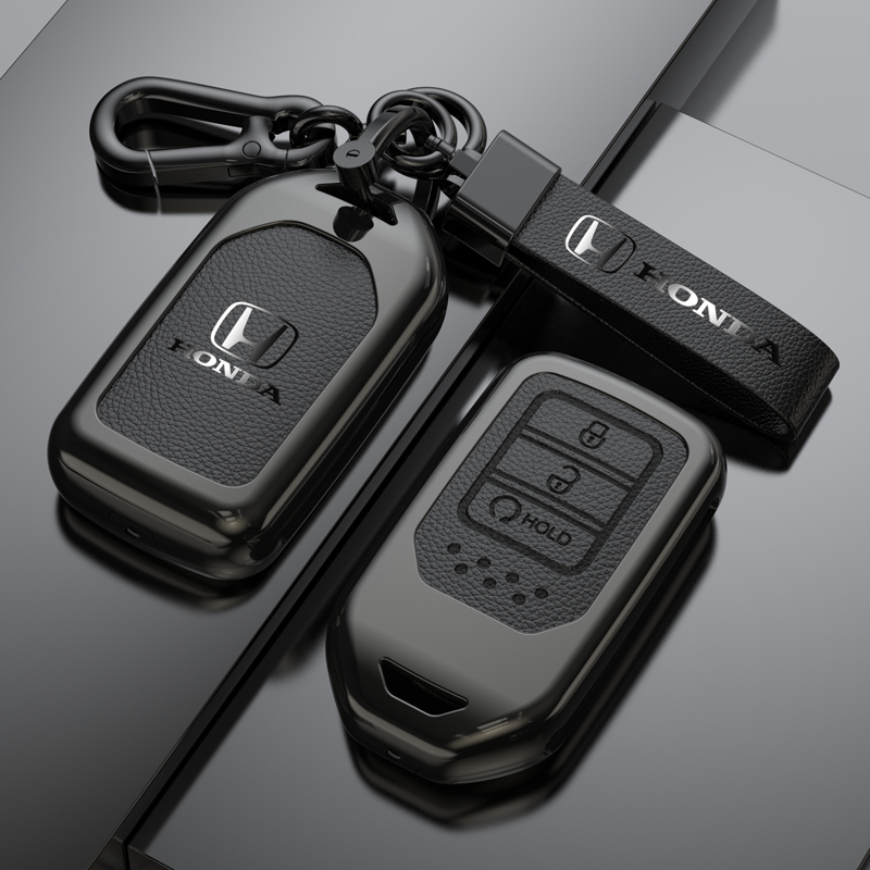 เคสกุญแจรถชุดเปลือกกุญแจสําหรับ Honda CR-V ACCORD ODYSSEY CIVIC ect HR-V CR-V CRV 2022 2023 รวมทุกอย่างป้องกันพวงกุญแจอุปกรณ์เสริมผู้ถือ Shell