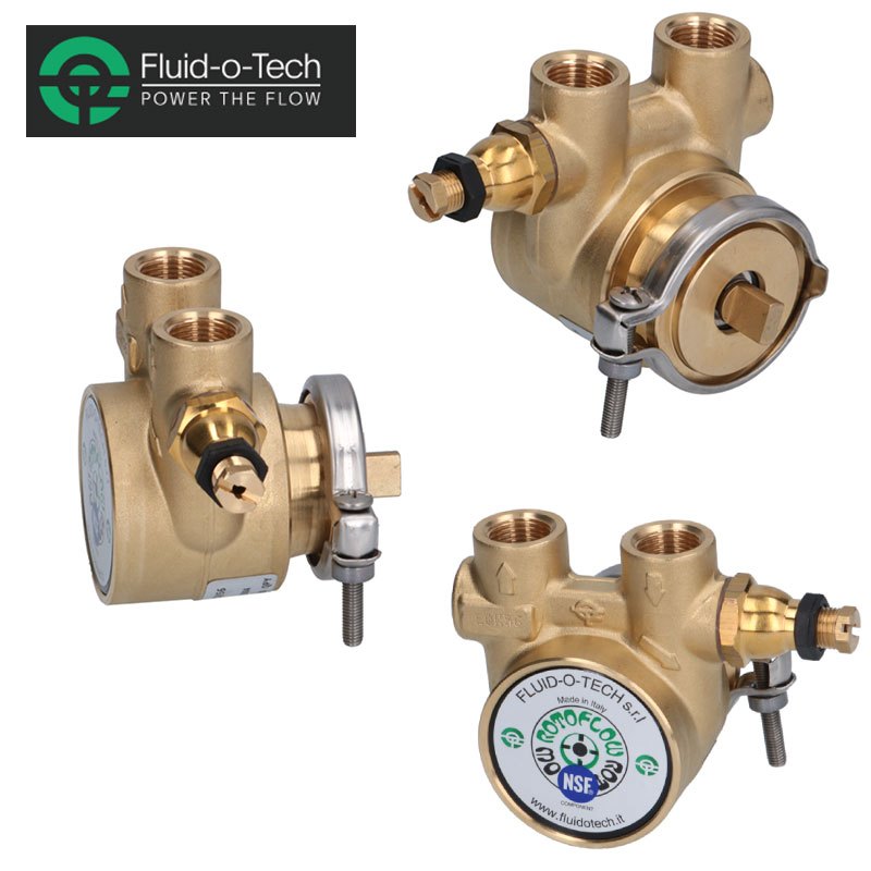 อิตาลี Fluid-O-Tech หัวปั๊มน้ําแรงดัน PA104/PA204/CA104