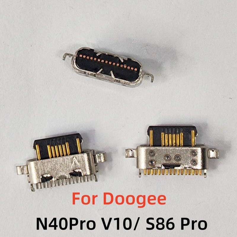 2-10 ชิ้น Type-C USB Connector ชาร์จพอร์ตแจ็คปลั๊ก Dock สําหรับ Doogee N40Pro N40 Pro V10/ S86 Pro อ