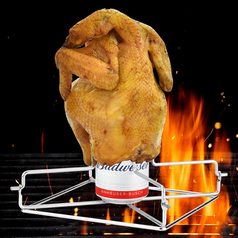 [Gong]Roasg ย่างขาตั้งไก่ Roaster Rack ห้องครัวกลางแจ้ง BBQ เครื่องมือเหล็กคาร์บอน Non-ย่างแผ่นไก่ th - รูปที่ 5