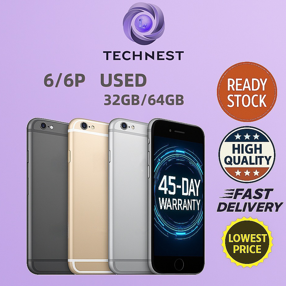 TN (UPGRADE)รับประกัน 180 วัน 6 SMART PHONE GOOD CONDITION (USED/BH100%) SECOND HAND A+