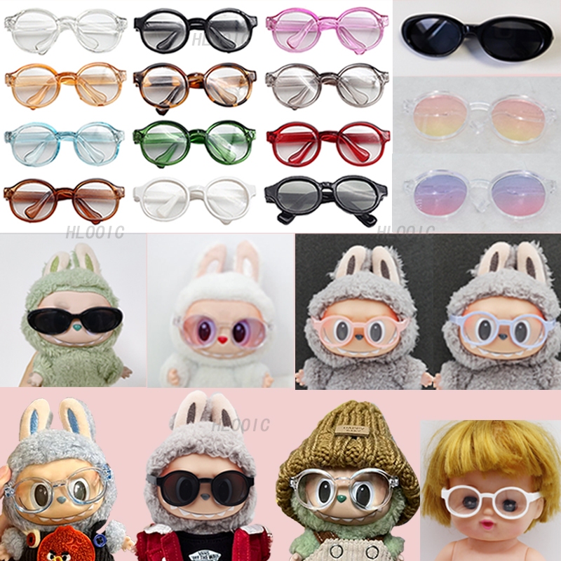 ตุ๊กตาแว่นตา 6.5 ซม.สําหรับ Labubu V1 V2 V3 & DIMOO World & Joke Bear &Bao-ao &Carebears, และ 1/3 ตุ๊กตา BJD และ MellChan ตุ๊กตาแว่นตาของเล่นแว่นตาพลาสติกแว่นตาอุปกรณ์เสริม - รูปที่ 2