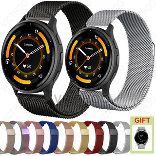 สายนาฬิกาโลหะสเตนเลส สำหรับ Garmin Venu 4 45mm / 41mm / Venu 3 / 3s / Venu 2 / 2s / 2 Plus / Sq / Sq2