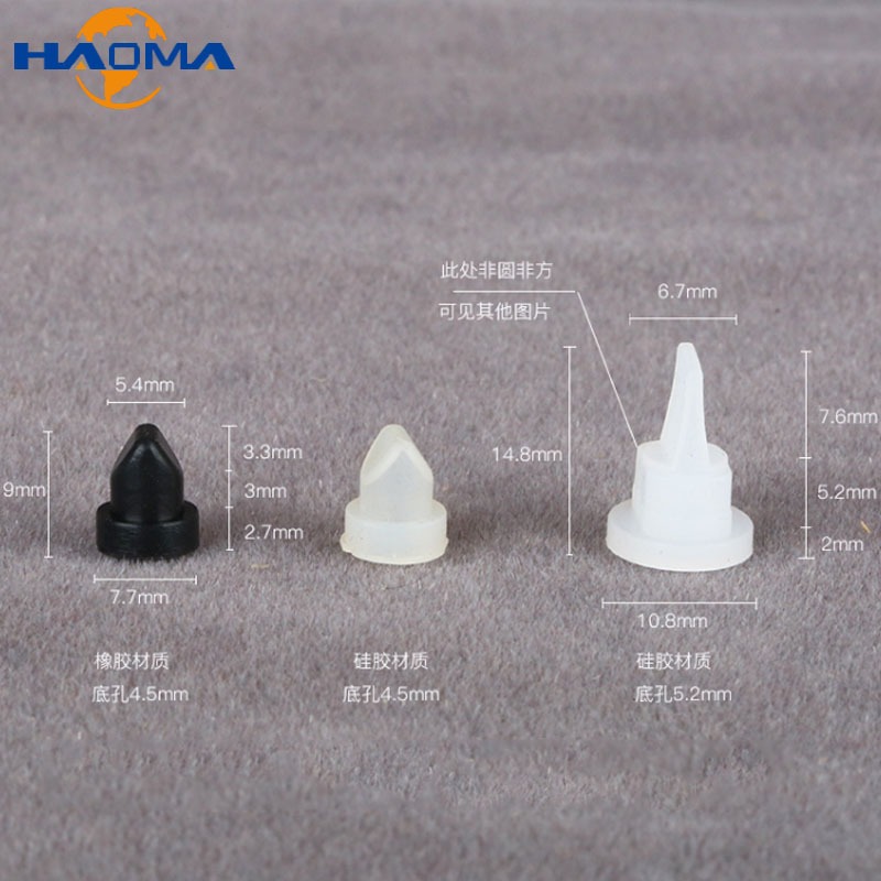 ซิลิโคน/ยางป้องกันการไหลย้อนกลับวาล์วปากเป็ดวาล์วตรวจสอบสีดํา/ใส Dia 2-5 มม.สําหรับของเหลวและแก๊สไหลย้อนกลับป้องกัน