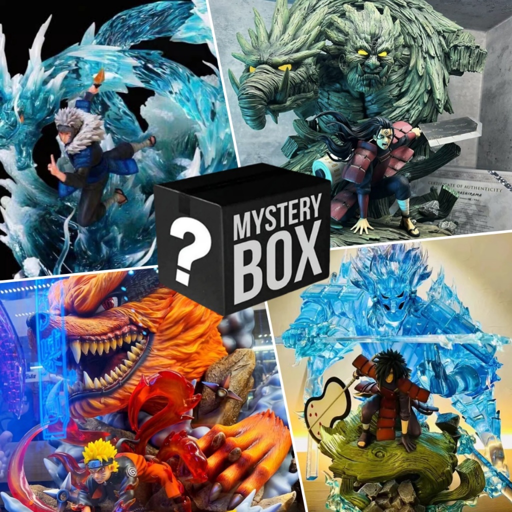 กล่องลึกลับกล่องตาบอด Naruto Figure Sasuke Tobirama Madara Itachi Kakashi Figure Doll Office Home De