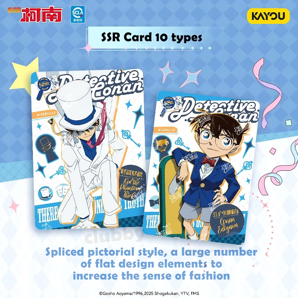 การ์ดโคนัน Conan UR/GR/QR หายาก Cards Game ของเล่นเด็ก ของสะสมอนิเมะ-1หีบห่อ - รูปที่ 3