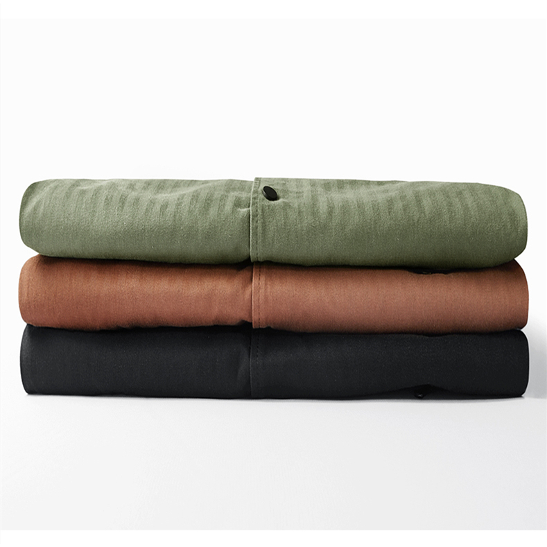 JEEP SPIRIT 1941 ESTD ฤดูใบไม้ผลิและฤดูใบไม้ร่วงผ้าฝ้ายแท้อเมริกันเสื้อผ้าผู้ชายวัยกลางคนสบายๆ - รูปที่ 7