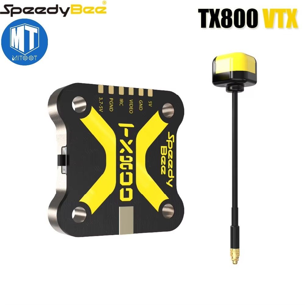 SpeedyBee TX800 VTX 5.8G 48CH PitMode 25mW/200mW/400mW/800mW เอาต์พุตระยะยาวเครื่องส่งสัญญาณเสาอากาศ