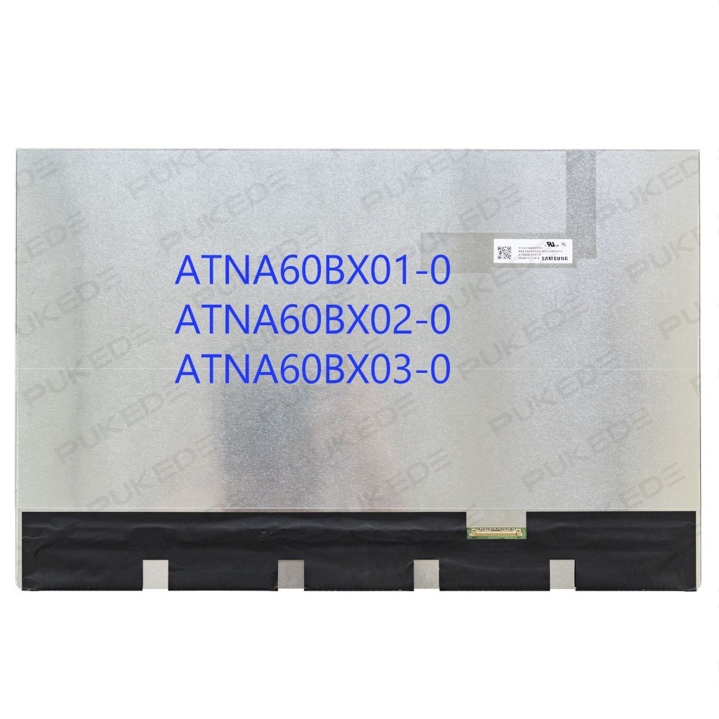16.0 "นิ้ว AM-OLED แล็ปท็อปหน้าจอ ATNA60BX01-0 ATNA60BX02-0 ATNA60BX03-0 สําหรับ ASUS Acer LG จอแสดง