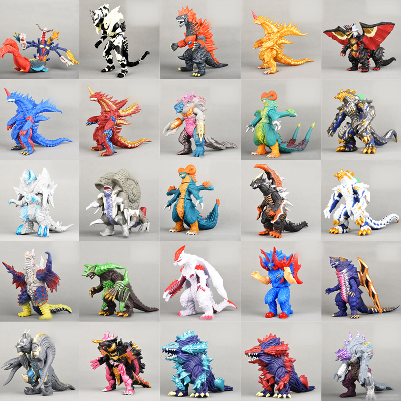 30 รูปแบบ Godzilla VS Kingkong Belial Zetton Gomora Baltan Black King Gojira Bemstar กาวนุ่ม King Ghidorah Action Figure Movable Joints ของเล่นสําหรับของขวัญเด็ก