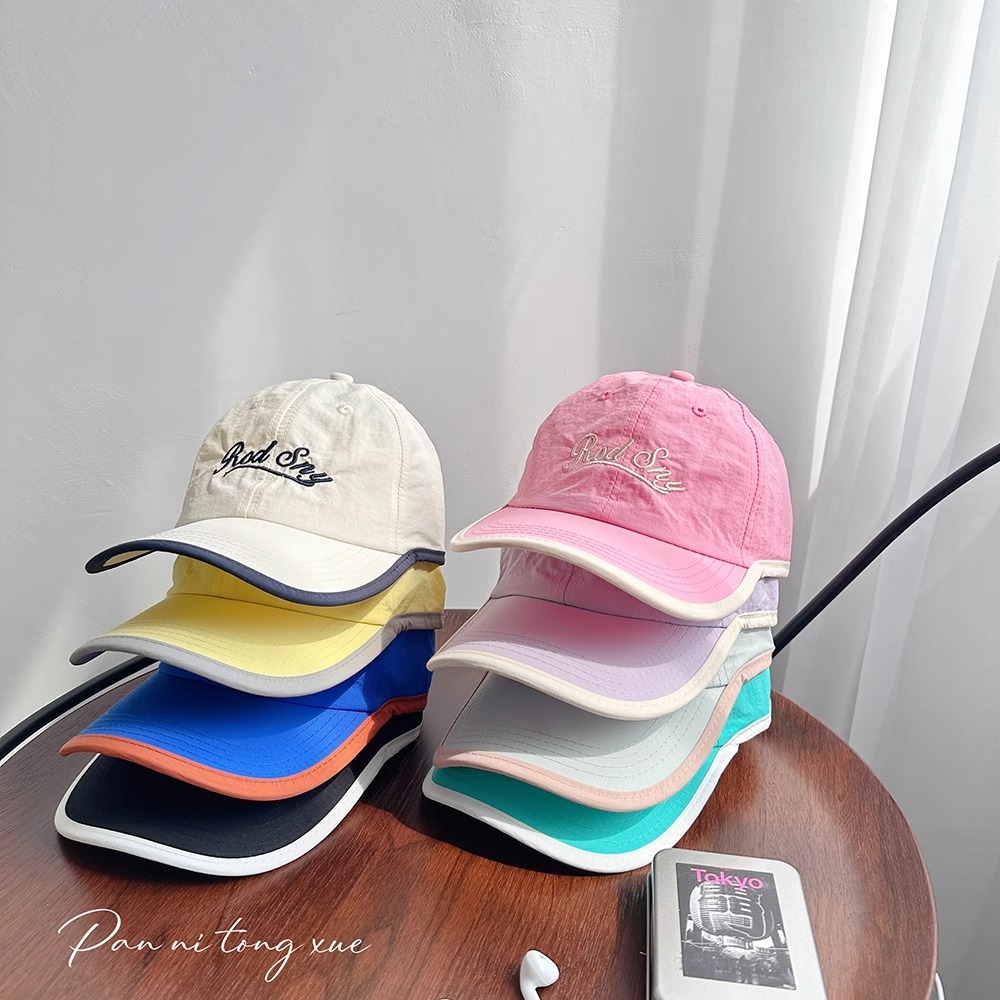 Quick-Drying Hemming กีฬาสไตล์เด็กเบสบอลหมวกฤดูร้อนบางสไตล์หมวกกลางแจ้งชายหญิง Breathable Sun หมวก