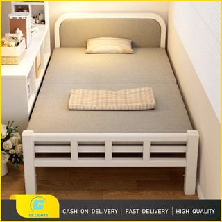 GC【Imported Best Quality】 Foldable Bed Metal Folding Bed Portable Double/Single Bed Save Space
