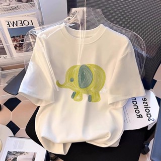 【48 ชั่วโมงจัดส่ง】NASA เสื้อยืดคอตตอนสีขาวแขนสั้นผู้หญิง สไต…