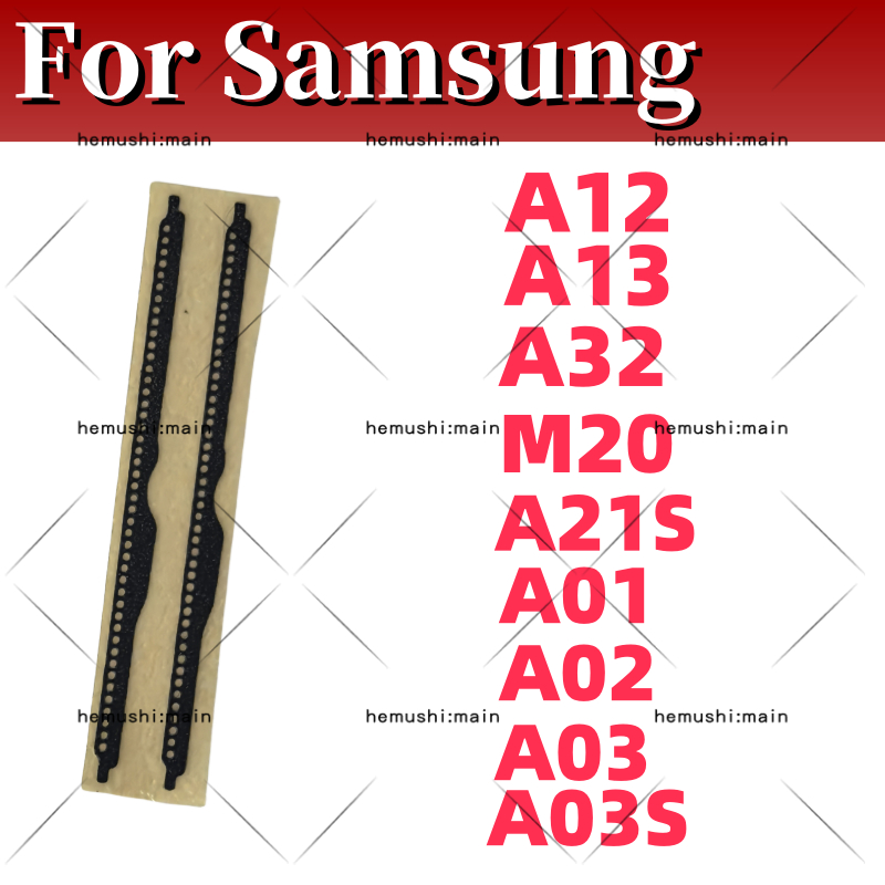 SAMSUNG 2 PCS Anti-ฝุ่นลําโพงตาข่ายสําหรับSamsung A12 A13 A32 5G M20 A21S A01 A02 A03 A03Sหูฟังลําโพงฝุ่นย่างตาข่ายอะไหล่