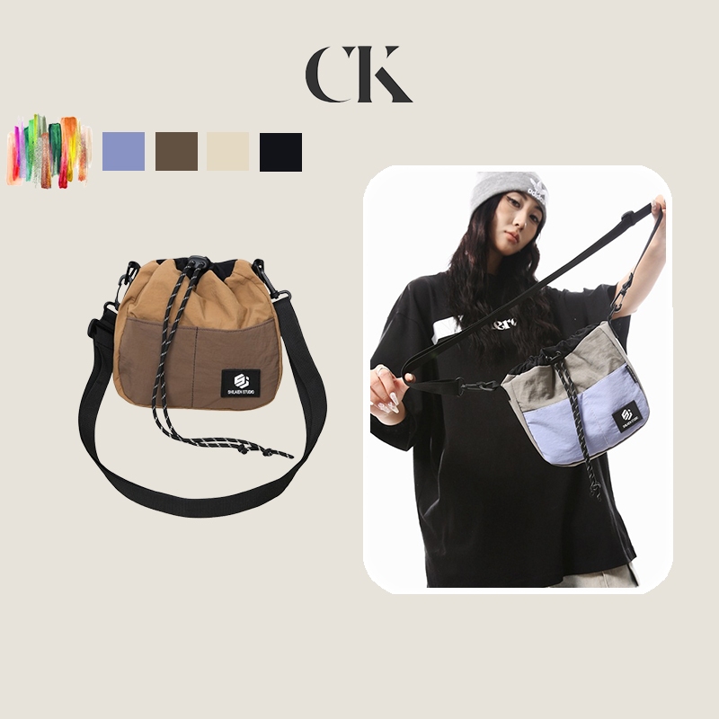 CINVAI&KROZE กระเป๋าไนลอนแบบรวม กระเป๋าสะพายข้างสำหรับคู่รัก เหมาะสำหรับกิจกรรมกลางแจ้ง