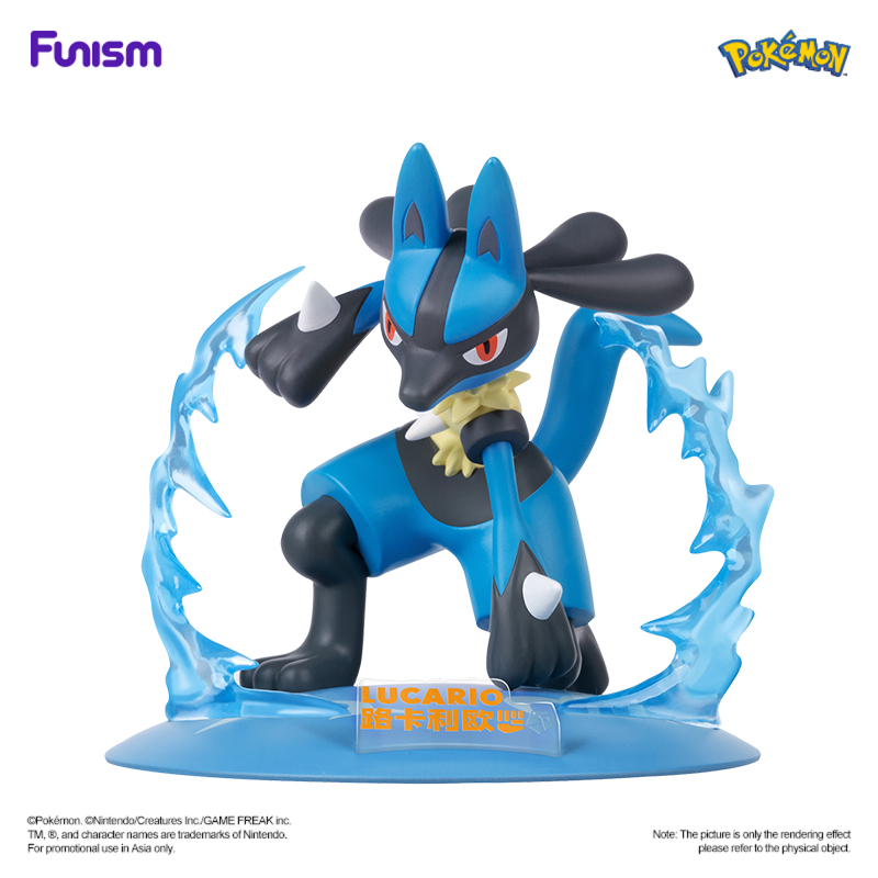 FUNISM Pokemon Lucario Twinkmont รูป Plush กล่องตาบอด Action ของเล่นรูปของขวัญวันเกิดของเล่นเด็ก