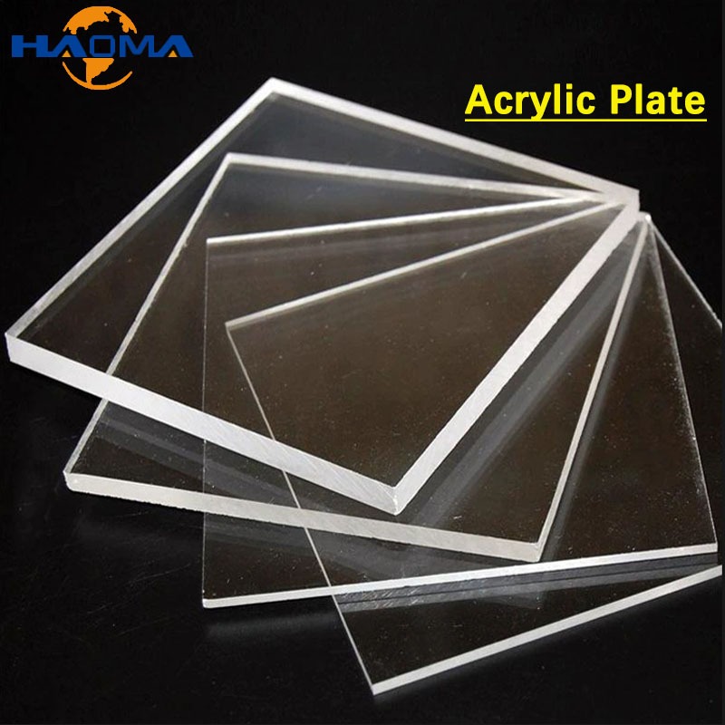 แผ่นบอร์ดอะคริลิคใสแผ่นอินทรีย์แก้ว Methocrylate 50x100 มม. 100x100 มม.-200x200 มม.ที่กําหนดเอง
