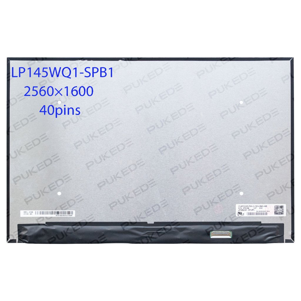 14.4" นิ้วแล็ปท็อปหน้าจอ LCD LP145WQ1-SPB1 N145GCG-GT1 สําหรับ Dell Inspiron 7400 P123G001 DP/N 0FDG