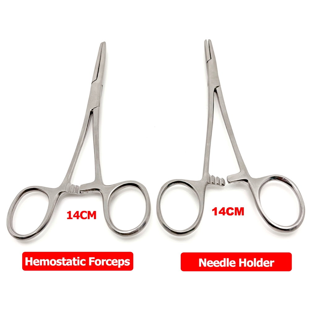 สแตนเลสเข็มผู้ถือ Hemostatic Forceps Arterial ผ่าตัด Clamp ผ่าตัด Pean Artery Forceps