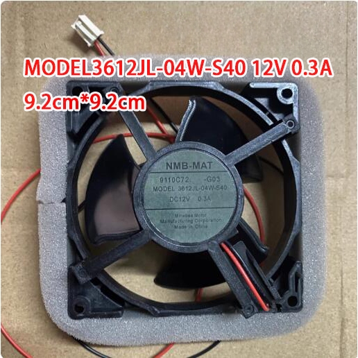 NMB-MAT MODEL3612JL-04W-S40 12V 0.3A ตู้เย็นพัดลมระบายความร้อนในตัว
