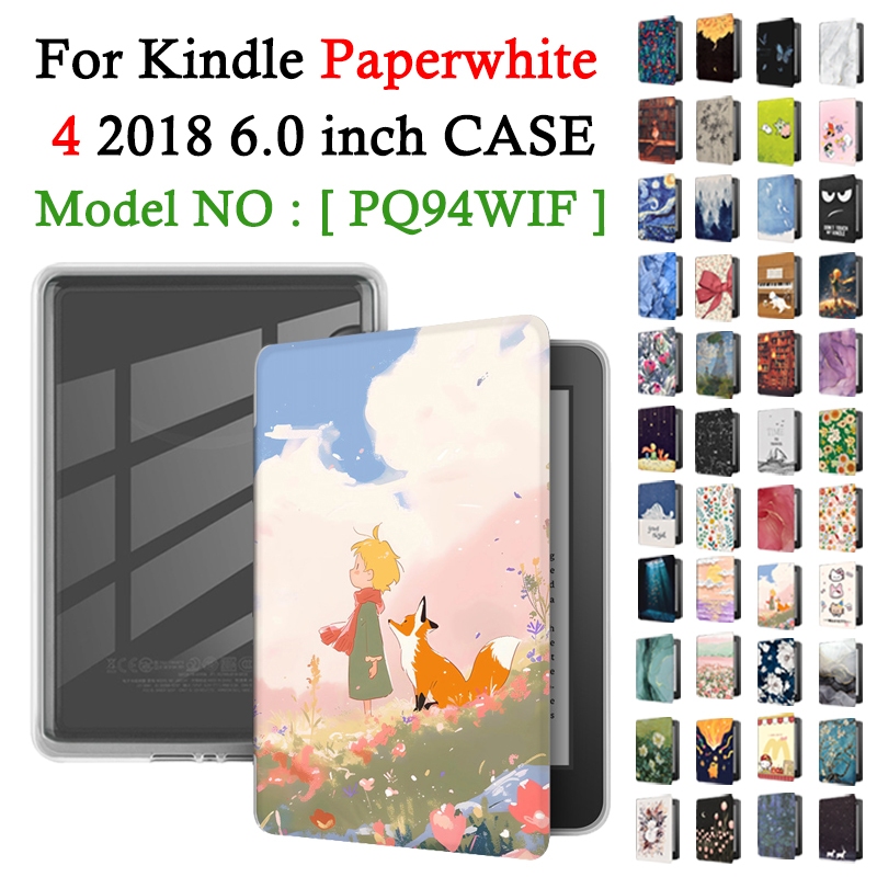 สําหรับ Kindle Paperwhite 4 (10th Gen) 2018 6.0 นิ้ว PQ94WIF E-Reader อะคริลิคโปร่งใส DIY Drop-proof
