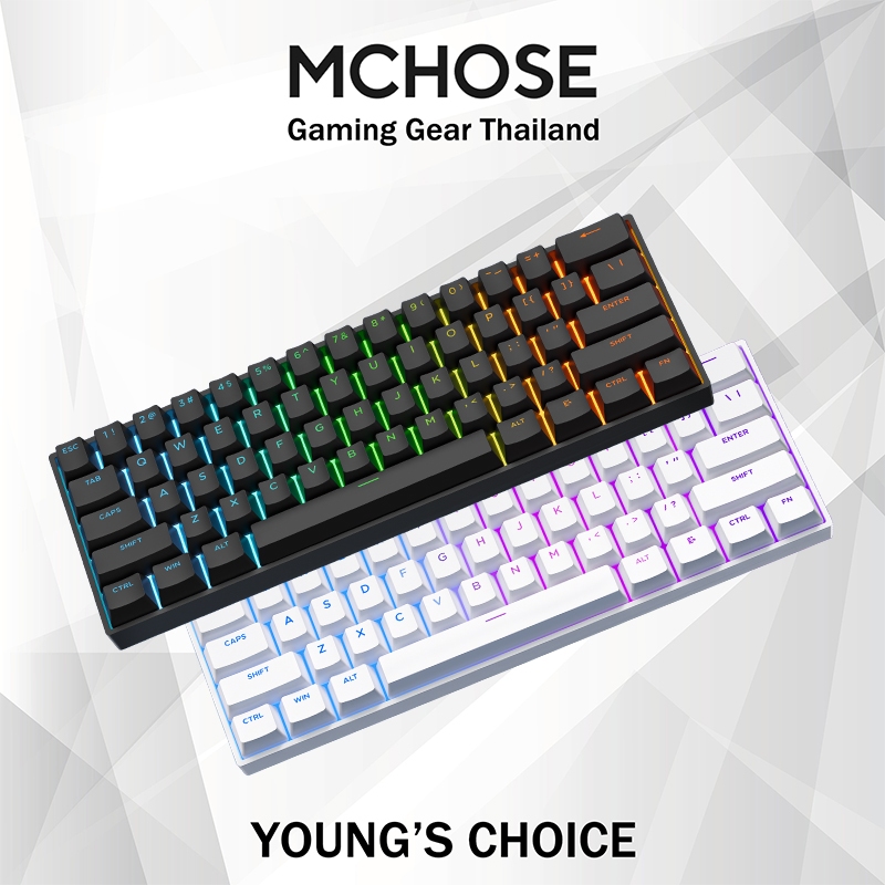 MCHOSE ACE60 Pro Hall Effect Magnetic Switch Gaming Keyboard RGB Hot Swappable Gaming Keyboard