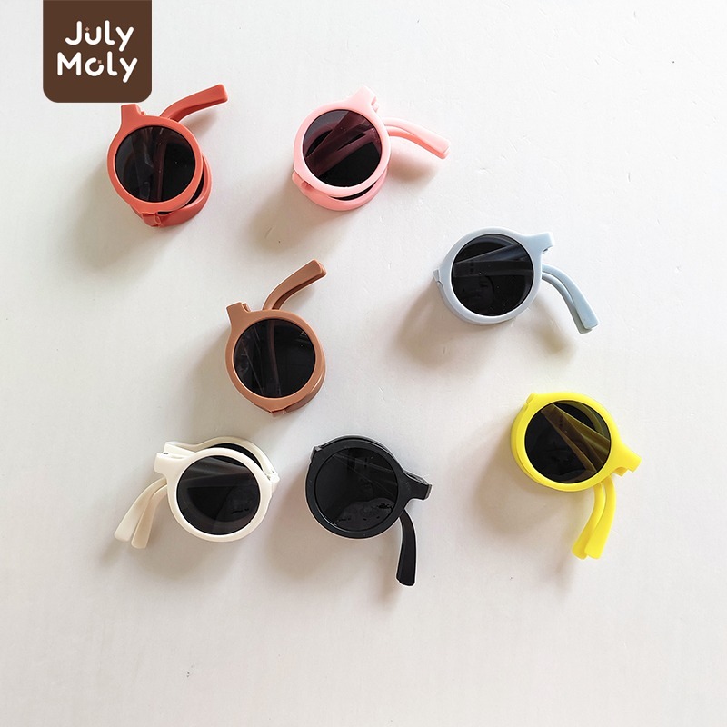 July Moly แว่นตาเด็ก พับได้ แว่นตากันแดด สําหรับเด็กผู้ชาย และเด็กผู้หญิง พร้อมกล่องใส่แว่นตา ราคา ถูกที่สุด ดีลบีเคเค แกลเลอรีภาพที่ 6