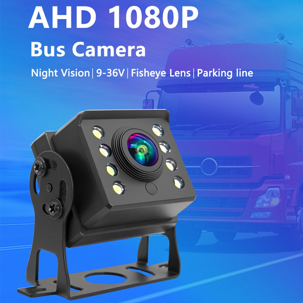 8 LED 4K AHD 1080P Night Vision รถด้านหลังย้อนกลับสํารอง AHD กล้องสําหรับรถบรรทุกรถบัสรถ