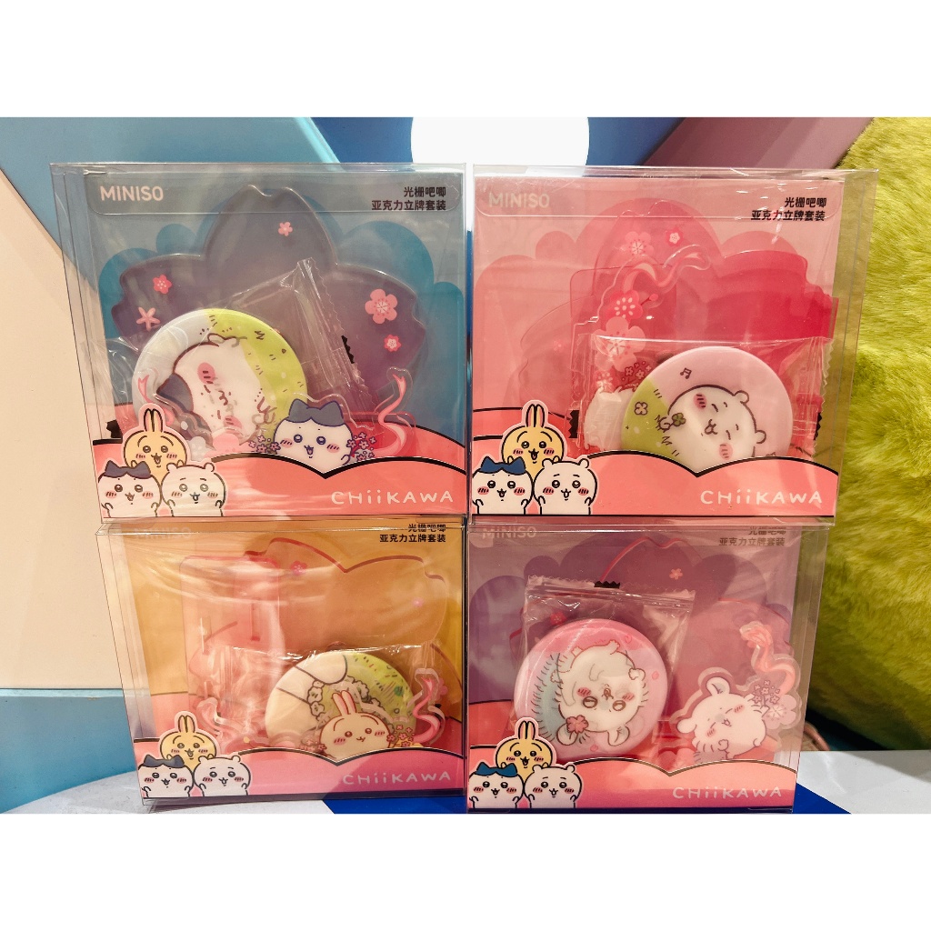 Mini miniso Chikawa Chikawa Sakura Season Bar Chirp อะคริลิคชุด hachiware usagi momonga