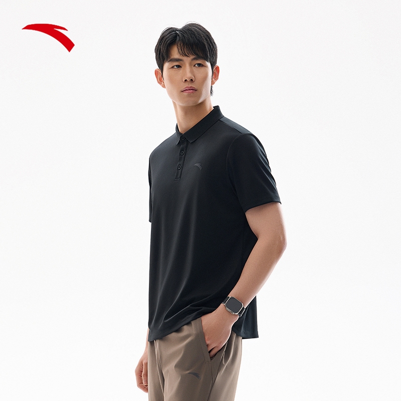 ANTA เสื้อโปโลผู้ชายแขนสั้นแห้งเร็วธุรกิจเสื้อยืดแขนสั้นลําลอง 952527135 - รูปที่ 4