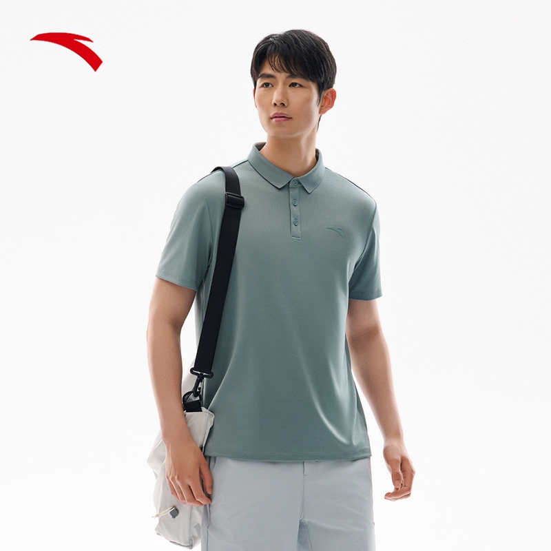 ANTA เสื้อโปโลผู้ชายแขนสั้นแห้งเร็วธุรกิจเสื้อยืดแขนสั้นลําลอง 952527135 - รูปที่ 6