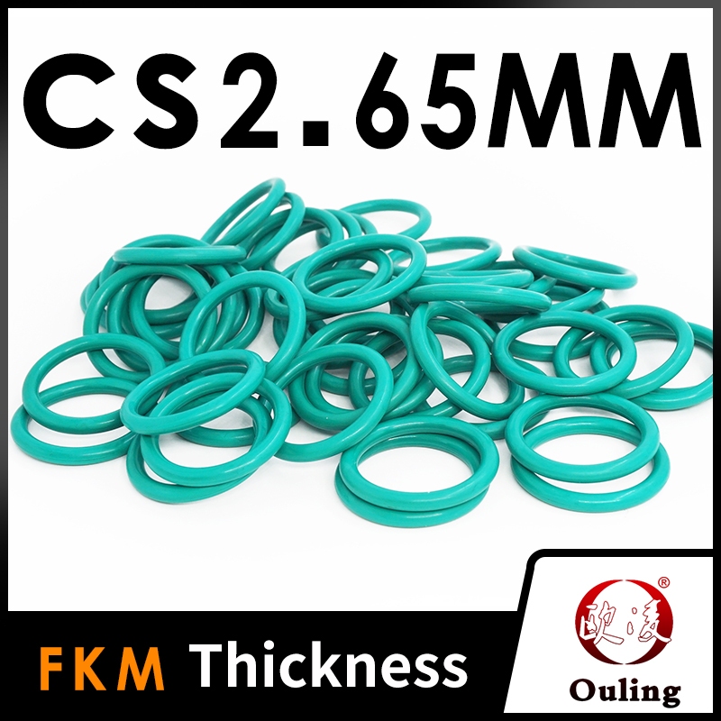 Ouling CS26.5 มม.สีเขียว FKM ID6-160 มม. Fluororubber FPM O-Ring แหวนเครื่องซักผ้าแหวนปิดผนึก