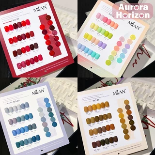 พร้อมส่งในกรุงเทพฯ Milan12สี เซตสีทาเล็บ สีเจลสีพื้น สีเจลไซรัป นีออน เจลเขียวมะนาวขาวชมพูน้ำเงินน้ำตาล