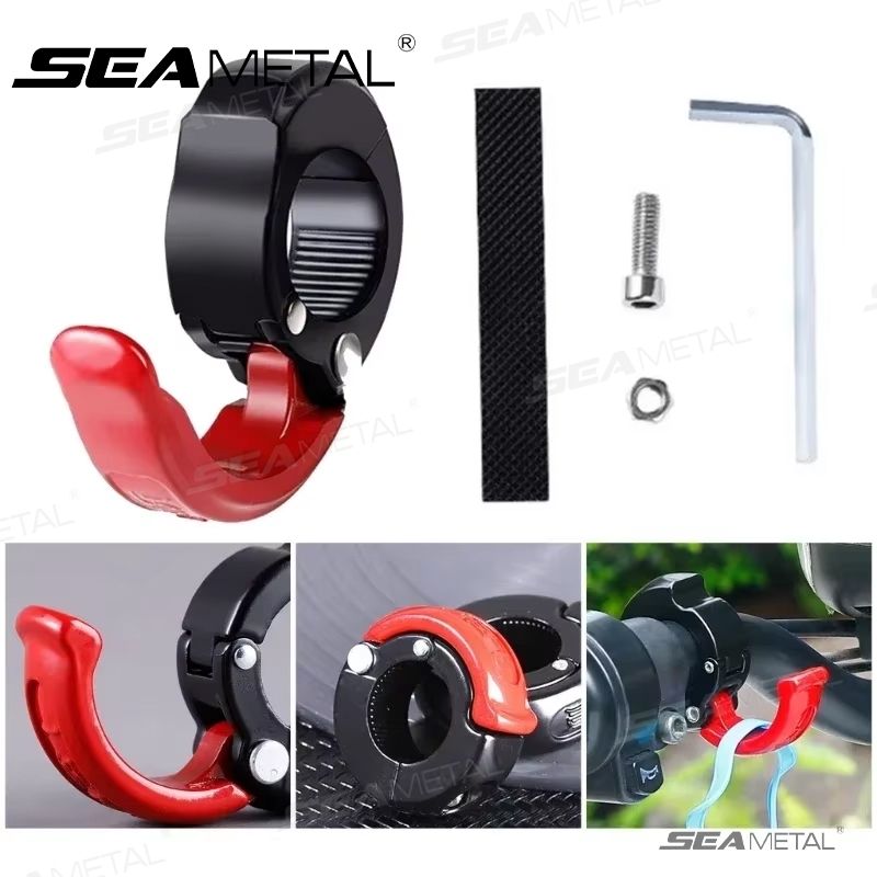 SEAMETAL ตะขอเกี่ยวมอเตอร์ไซค์ บาร์จับมอเตอร์ ที่แขวนแฮนด์อเนกประสงค์ สําหรับมอเ