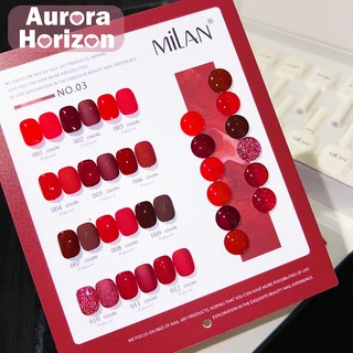 พร้อมส่งในกรุงเทพฯ Milan12สี เซตสีทาเล็บ สีเจลสีพื้น สีเจลไซรัป นีออน เจลเขียวมะนาวขาวชมพูน้ำเงินน้ำตาล