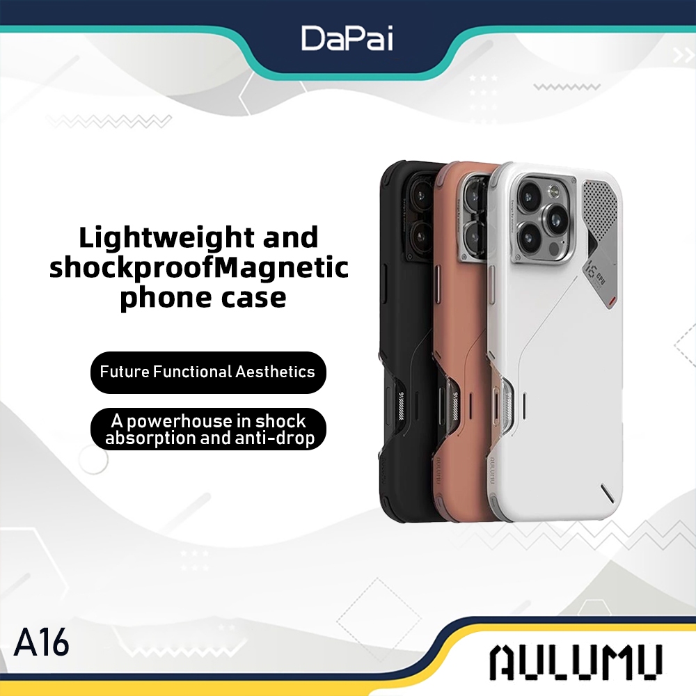 Aulumu A16 Slim กันกระแทกพร้อมเคสแม่เหล็กกระจายความร้อนสําหรับ iPhone 16 Series