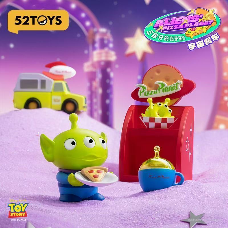 Disney Toy Story Alien Pizza Planet Toy Series อะนิเมะ Action Figure 52TOYS ตุ๊กตาคอลเลกชันของเล่น