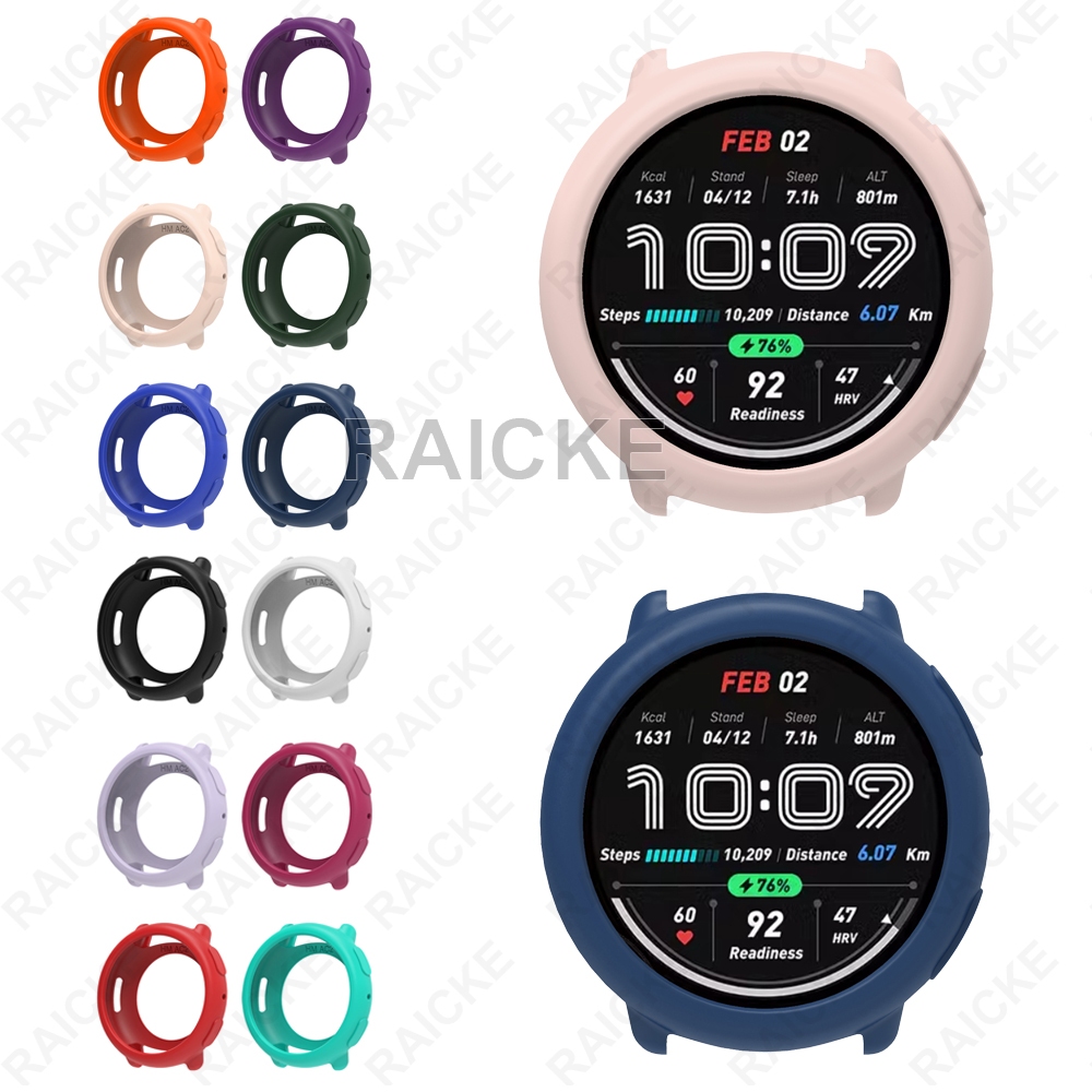 Amazfit Active 2 ซองซิลิโคนนุ่มกึ่งซองป้องกันหน้าจอ